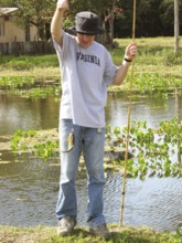 Man Fishing, Pantanal, Mato Grosso do Sul, Brazil