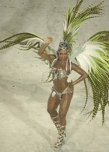 Graciane Barbosa, Queen of Battery, Carnival 2009, School of Samba Mangueira, Rio de Janeiro,