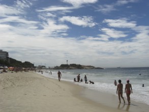 People, beach, City, Ipanema, Rio de Janeiro, Brazil