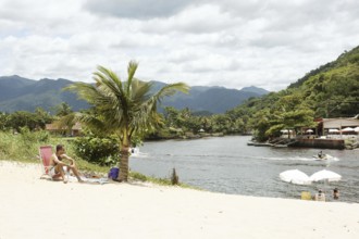 Beach, Swimmers, Barra do Una, Peruíbe, São Paulo, Brazil