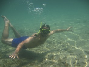 Diver, Sea, Ilha Grande, Rio de Janeiro, Brazil