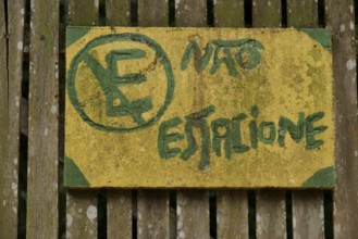 Plate, Forbidden to Park, North coast, Camburi, São Paulo, Brazil