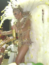 Concentration of the School of Samba Grande Rio, Carnival 2009, Rio de Janeiro, Brazil