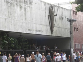 People, Church Resurrection, City, Copacabana, Rio de Janeiro, Brazil