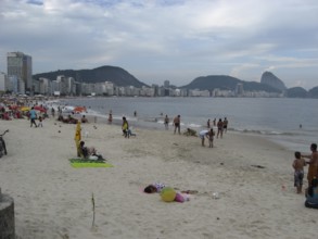 People, beach, City, Copacabana, Rio de Janeiro, Brazil