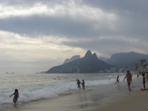 People, beach, City, Ipanema, Rio de Janeiro, Brazil