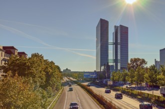 Highlight Towers are two office towers completed in 2004 in the Munich park town of Schwabing at