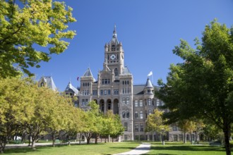 Salt Lake City, Utah - The Salt Lake City and County Building. It was built in the early 1890s and