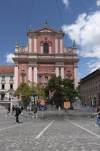 Franciscan Church, Prešeren Square, Ljubljana, Slovenia
