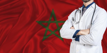 Morocco national health system. Morocco health and medical insurance concept