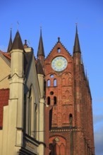 Town hall in the urban area of Altstadt, Stralsund, Hanseatic City of Stralsund, Vorpommern-Rügen