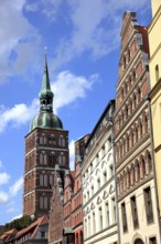 St. Nicholas Church, also St. Nicholas Church, in the urban area of Altstadt, Stralsund,