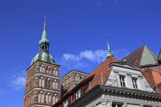 St. Nicholas Church, also St. Nicholas Church, in the urban area of Altstadt, Stralsund,