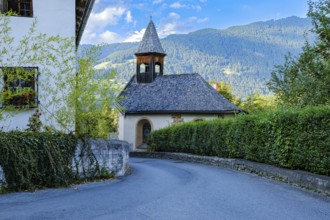 Old Blasius Chapel in Piburg, a village within the municipality of Oetz, Ötztal, Tyrol, Austria