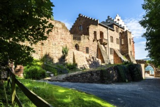 Castle Mildenburg, historical city of Miltenberg, Lower Franconia district, Germany