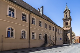 Old historical city of Dinkelsbühl, middle Franconia, Bavaria, Germany
