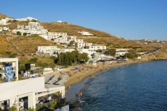 Agios Stefanos, Mykonos, Cyclades, Greece - Agios Stefanos, small town with sandy beach, apartments