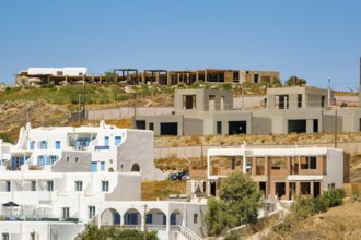 Agios Stefanos, Mykonos, Cyclades, Greece - construction boom, apartment houses in Agios Stefanos,