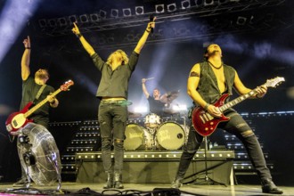 Steffen Haile (bassist), Hannes Braun (singer), Sebastian Berg (drummer) and Jim Müller (guitarist)