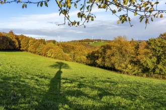 Autumn landscape in Elfringhauser Switzerland, south of Velbert-Langenberg, part of the Neanderland