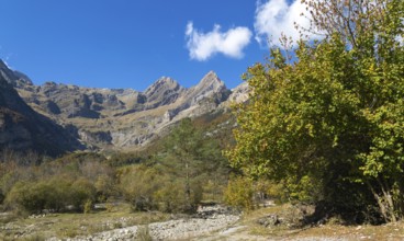 Pyrenees mountains peaks, Ordesa y Monte Perdido, National Park, Bielsa, Huesca province, Aragon,