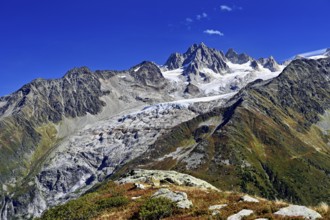 Glacier du Tour behind Aiguilles du Tour, Chamonix-Mont-Blanc, Haute-Savoie, France