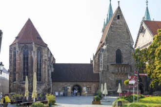 St. Mary's Church, Cloister and Epiphany Chapel with entrance to Naumburg Cathedral (Saale),