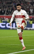 Deniz Undav VfB Stuttgart (26) Action on the ball MHPArena, MHP Arena Stuttgart, Baden-Württemberg,