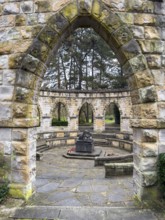 Memorial in memory of for in honor of the dead from the wars In the Wittringer Wald recreation