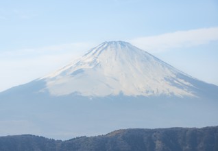 View of Mount Fuji volcano, Owakudani, Hakone, Japan