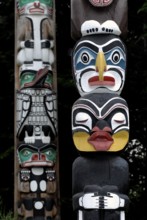 Totem, Totem Pole, Stanley Park, Vancouver, British Columbia, Canada