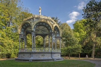 1885 cast iron Kiosk, music pavillion by architect Charles Van Rysselberghe at the Citadelpark,