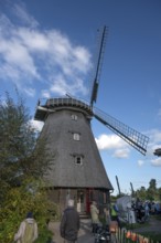 Historic windmill, now café, Ahrenshoop, Darß, Mecklenburg-Vorpommern, Germany