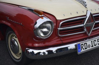 Borgward Isabella at classic car meeting in Büsum, Schleswig-Holstein, Germany