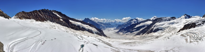 View of Jungfraujoch glacier, Switzerland