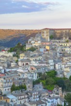 Elevated view of Ragusa Ibla, Ragusa Ibla, Ragusa province, Sicily, Italy
