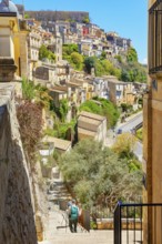 Historic town view, Ragusa Ibla, Ragusa province, Sicily, Italy