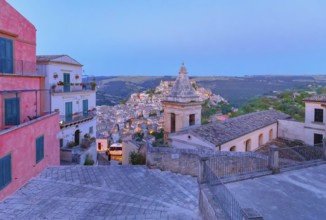 Ragusa Ibla view from Santa Maria delle scale church, Ragusa Ibla, Ragusa province, Sicily, Italy