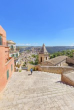 View of Ragusa Ibla from Santa Maria delle scale church, Ragusa Ibla, Ragusa province, Sicily,