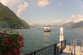 Lake Como, Italian Lago di Como, one of the Upper Italian lakes, Lombardy region, Italy
