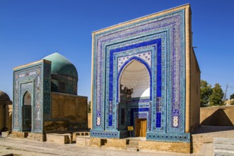 Shohizinda, burial road from 11 mausoleums, Samarkand, Uzbekistan