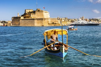 Fort Saint Angelo, Malta's first important defensive structure in the center of Grand Harbour,
