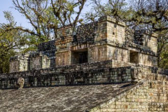 Marker on the ball court, one of the most beautiful of the classical period, second-largest in the