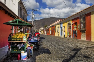 Colonial town with colorful houses, Antigua