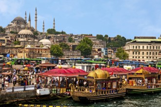 161/Snack in the magnificent barge - Eminonu ferry terminal at the Galata Bridge