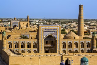 View of the historic old town, Khiva, Uzbekistan