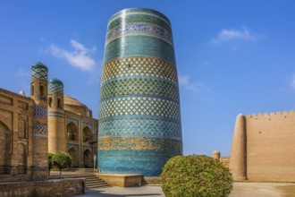 Historic Old Town with Kalta Menar Minaret, Khiva, Uzbekistan
