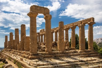 Temple of Juno (or Hera Temple) as Dorian Peripteros, Valley of the Temples, Agrigento, Sicily,