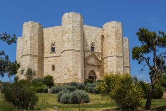 Octagonal castle - landmark of the region, Castel del Monte, Puglia, Castel del Monte, Puglia,