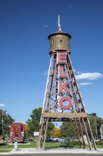Elko, Nevada - The Chilton Centennial Tower in Elko's Railroad Park